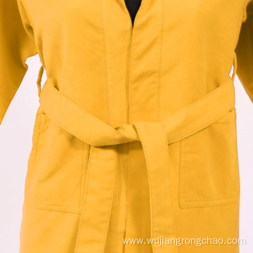 Luxury suede Breathable comfort Hotel microfiber bathrobe